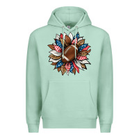 Seafoam american football sunflower Premium Hoodie - HRA Design Shop