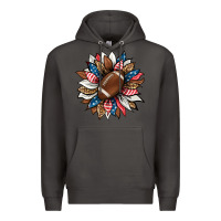 Smoke american football sunflower Premium Hoodie - HRA Design Shop