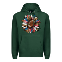 Sports Green american football sunflower Premium Hoodie - HRA Design Shop