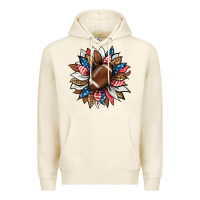 Tofu american football sunflower Premium Hoodie - HRA Design Shop