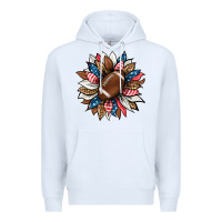 American Football Sunflower Premium Hoodie | Teevron
