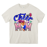 Cream Cheer Mom Heavy Core Tee - CowhideDigitalArt