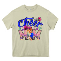 Mossy Cheer Mom Heavy Core Tee - CowhideDigitalArt