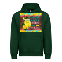 Forest Green when life gives you lemons make lemonade Urban Hoodie - HRA Design Shop