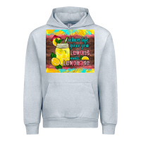 Heather Grey when life gives you lemons make lemonade Urban Hoodie - HRA Design Shop