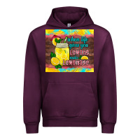 Mauve Wine when life gives you lemons make lemonade Urban Hoodie - HRA Design Shop