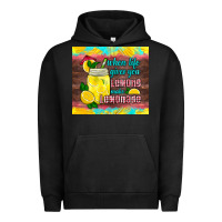 Pigment Black when life gives you lemons make lemonade Urban Hoodie - HRA Design Shop