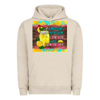 Pigment French Oak when life gives you lemons make lemonade Urban Hoodie - HRA Design Shop