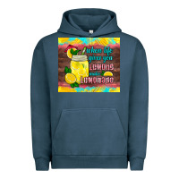 Pigment Midnight Navy when life gives you lemons make lemonade Urban Hoodie - HRA Design Shop