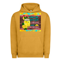 Pigment Peanut Butter when life gives you lemons make lemonade Urban Hoodie - HRA Design Shop