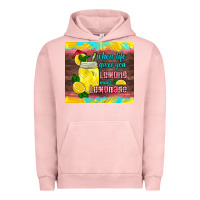 Pigment Salmon when life gives you lemons make lemonade Urban Hoodie - HRA Design Shop