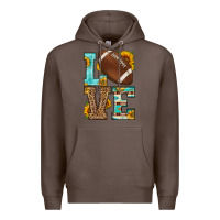 Coffee western love american football Premium Hoodie - HRA Design Shop
