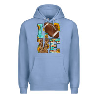 Colony Blue western love american football Premium Hoodie - HRA Design Shop