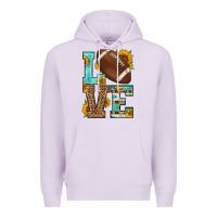 Lilac western love american football Premium Hoodie - HRA Design Shop