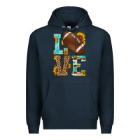 Navy western love american football Premium Hoodie - HRA Design Shop