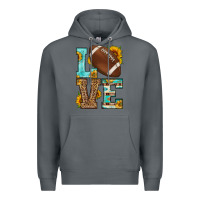 Rock western love american football Premium Hoodie - HRA Design Shop