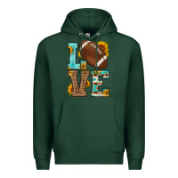 Sports Green western love american football Premium Hoodie - HRA Design Shop