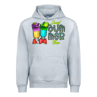 Heather Grey sweet summer time3 Urban Hoodie - CowhideDigitalArt