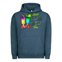 Pigment Midnight Navy sweet summer time3 Urban Hoodie - CowhideDigitalArt