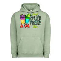Pigment Oil Green sweet summer time3 Urban Hoodie - CowhideDigitalArt