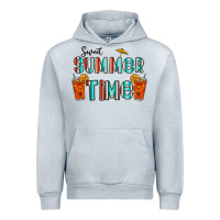 Heather Grey sweet summer time Urban Hoodie - CowhideDigitalArt