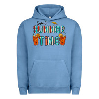 Pigment Pebble Blue sweet summer time Urban Hoodie - CowhideDigitalArt
