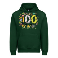 Forest Green happy 100 day of school Urban Hoodie - RacoonDesign
