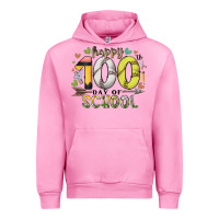 Fuchsia Pink happy 100 day of school Urban Hoodie - RacoonDesign