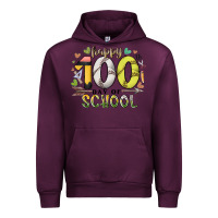 Mauve Wine happy 100 day of school Urban Hoodie - RacoonDesign