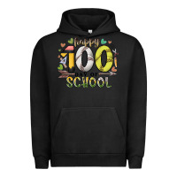 Pigment Black happy 100 day of school Urban Hoodie - RacoonDesign