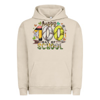 Pigment French Oak happy 100 day of school Urban Hoodie - RacoonDesign