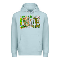 Blue Mist St Patricks love nurse Premium Hoodie - RacoonDesign
