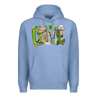 Colony Blue St Patricks love nurse Premium Hoodie - RacoonDesign