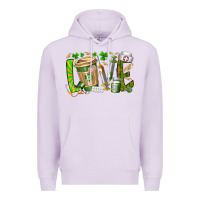Lilac St Patricks love nurse Premium Hoodie - RacoonDesign