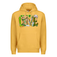 Mustard St Patricks love nurse Premium Hoodie - RacoonDesign