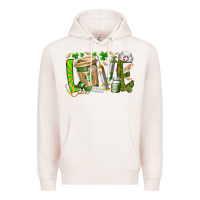 Pale Pink St Patricks love nurse Premium Hoodie - RacoonDesign