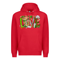 Red St Patricks love nurse Premium Hoodie - RacoonDesign