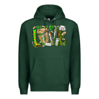 Sports Green St Patricks love nurse Premium Hoodie - RacoonDesign