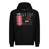 Black red white  boozed Premium Hoodie - CowhideDigitalArt