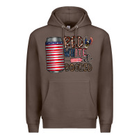 Coffee red white  boozed Premium Hoodie - CowhideDigitalArt