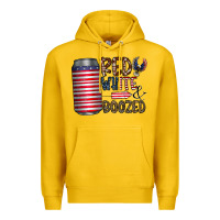 Lemon red white  boozed Premium Hoodie - CowhideDigitalArt