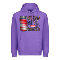 Purple red white  boozed Premium Hoodie - CowhideDigitalArt