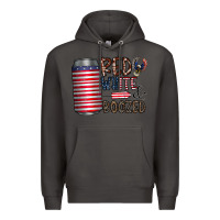 Smoke red white  boozed Premium Hoodie - CowhideDigitalArt