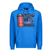 True Royal red white  boozed Premium Hoodie - CowhideDigitalArt