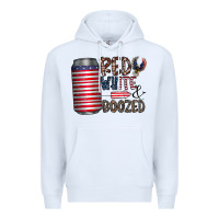 White red white  boozed Premium Hoodie - CowhideDigitalArt