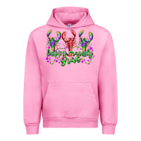 Fuchsia Pink happy crawdy gras Urban Hoodie - RacoonDesign