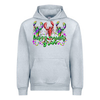 Heather Grey happy crawdy gras Urban Hoodie - RacoonDesign