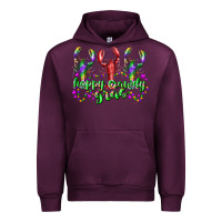 Mauve Wine happy crawdy gras Urban Hoodie - RacoonDesign