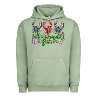 Pigment Oil Green happy crawdy gras Urban Hoodie - RacoonDesign