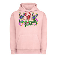 Pigment Salmon happy crawdy gras Urban Hoodie - RacoonDesign